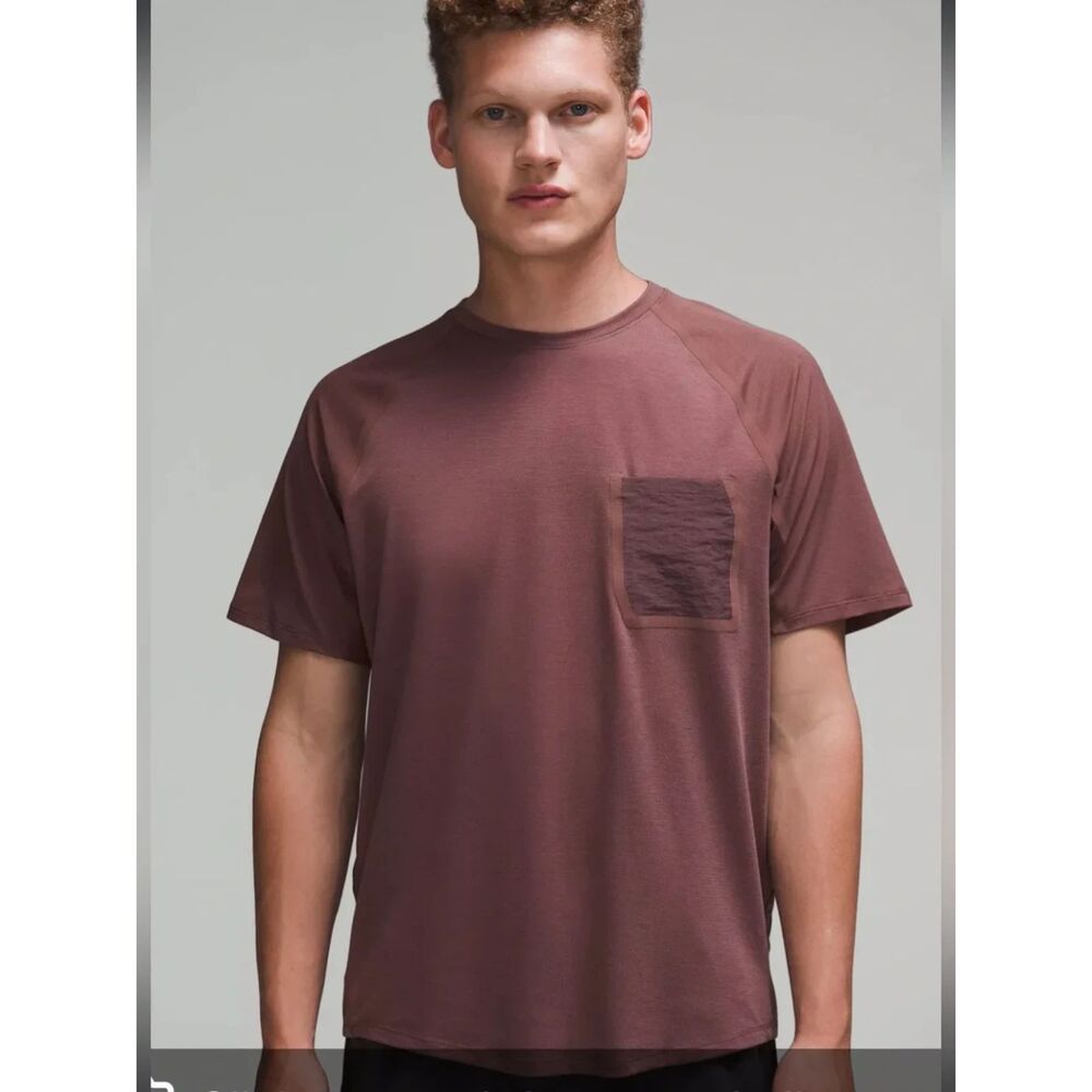 lululemon Ventilated Hiking Short Sleeve Shirt Men’s Dark Oxide Dadcore Utility